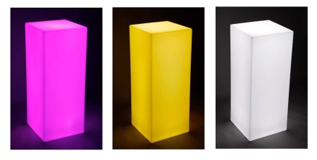 Светильник Колонна 30х50  питание от АКБ, RGB