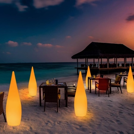 Светильник Капля 36х120 питание от АКБ, RGB